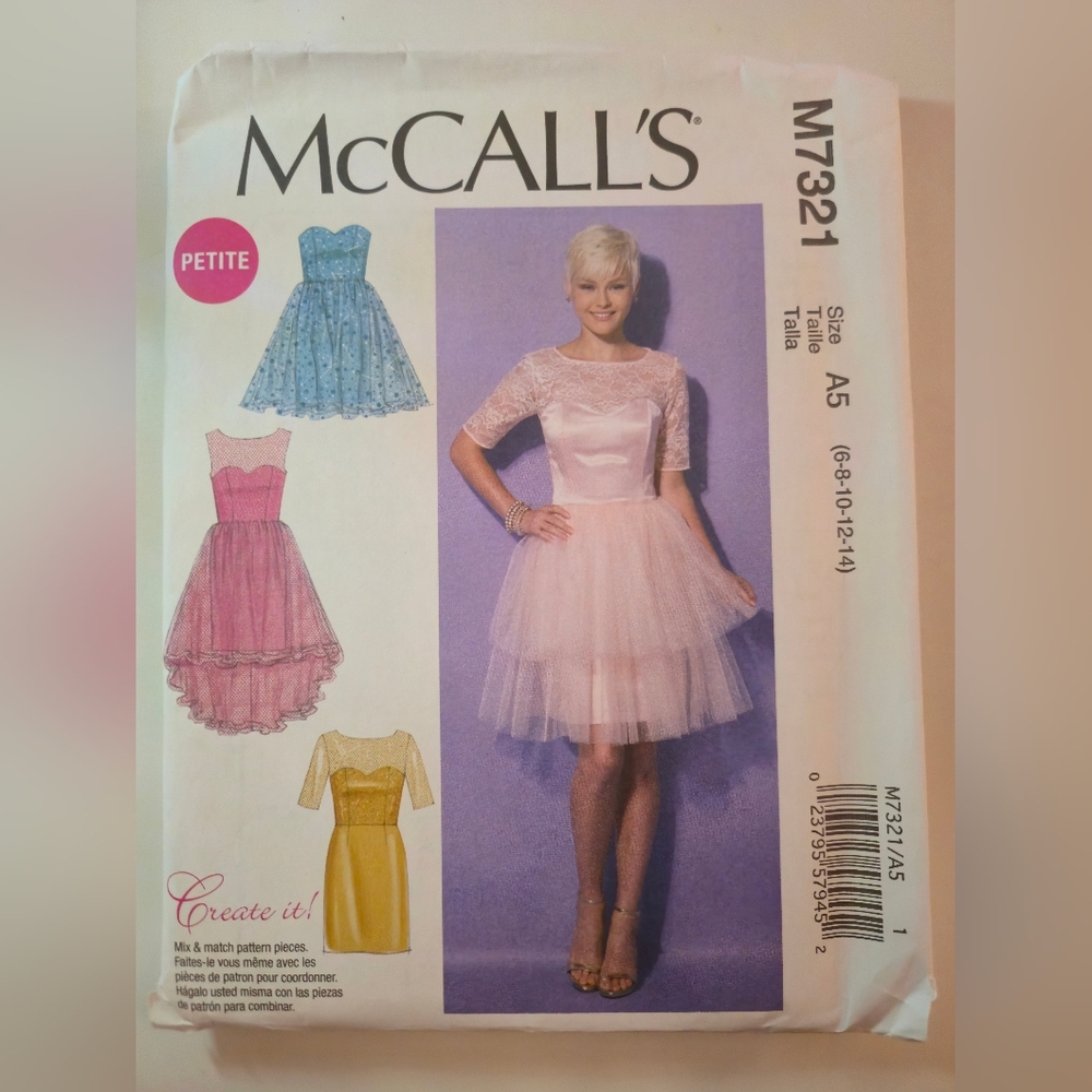 McCall's Pattern for Party Dresses M7321